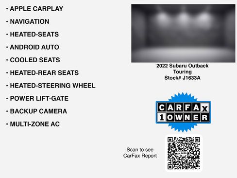 Used 2022 Subaru Outback Touring w/ Popular Package #2 AWD/4WD image 7