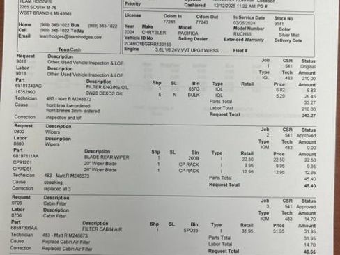 Used 2024 Chrysler Pacifica Touring-L image 41