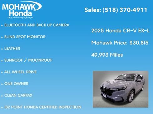 Certified 2025 Honda CR-V EX-L image 8