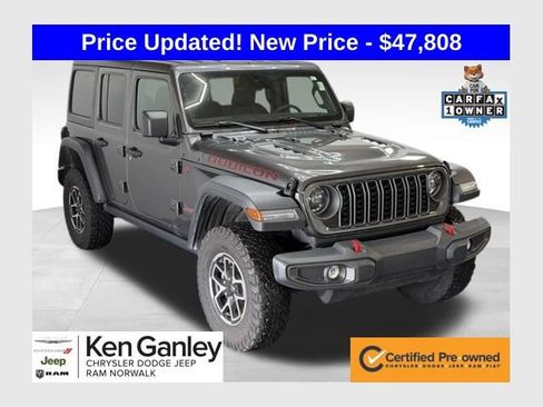 Certified 2025 Jeep Wrangler Unlimited Rubicon w/ Convenience Group AWD/4WD image 1
