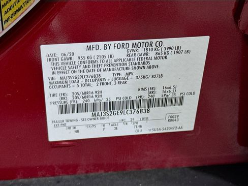 Used 2020 Ford EcoSport SE FWD image 39