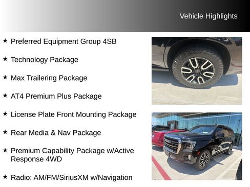 Used 2021 GMC Yukon AT4 w/ AT4 Premium Plus Package AWD/4WD image 10