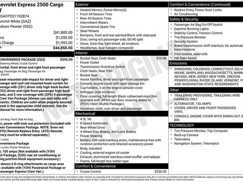 New 2025 Chevrolet Express 2500 w/ Driver Convenience Package image 18