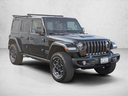 Used 2022 Jeep Wrangler Unlimited Rubicon 4xe w/ Steel Bumper Group AWD/4WD image 3