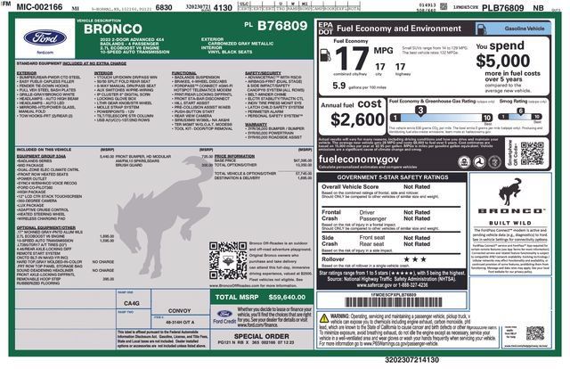 Certified 2023 Ford Bronco Badlands AWD/4WD image 5