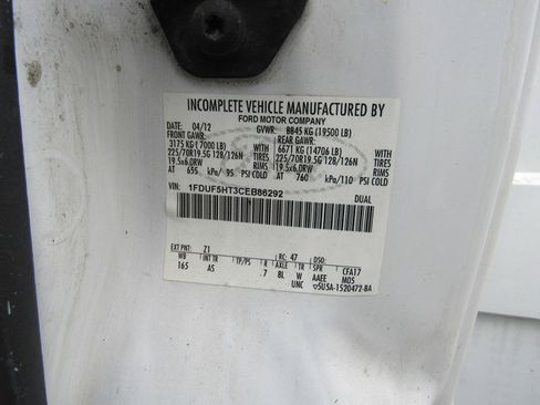 Used 2012 Ford F550 4x4 Regular Cab Super Duty w/ Payload Upgrade Pkg image 30