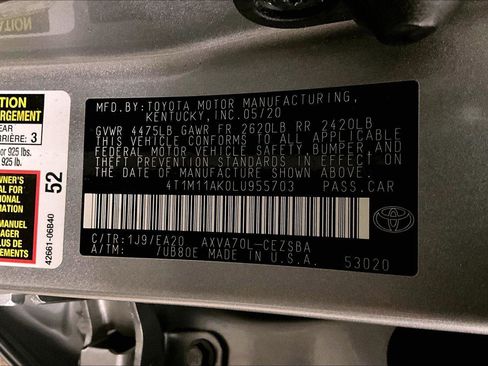 Used 2020 Toyota Camry SE w/ Convenience Package image 32