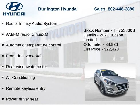 Used 2021 Hyundai Tucson Limited AWD/4WD image 5