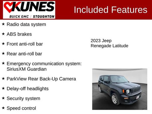 Used 2023 Jeep Renegade Latitude AWD/4WD image 3