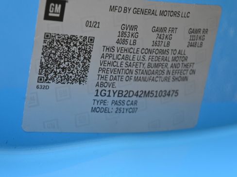 Used 2021 Chevrolet Corvette Stingray Preferred Cpe w/ Z51 Performance Package image 17