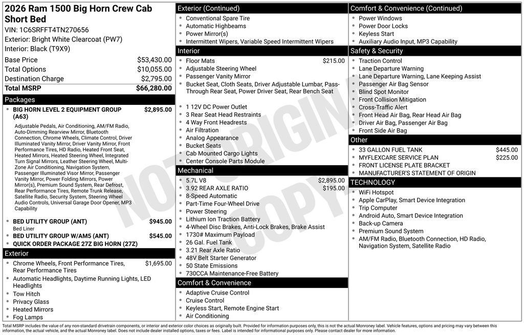 Used 2026 RAM 1500 Big Horn AWD/4WD image 6
