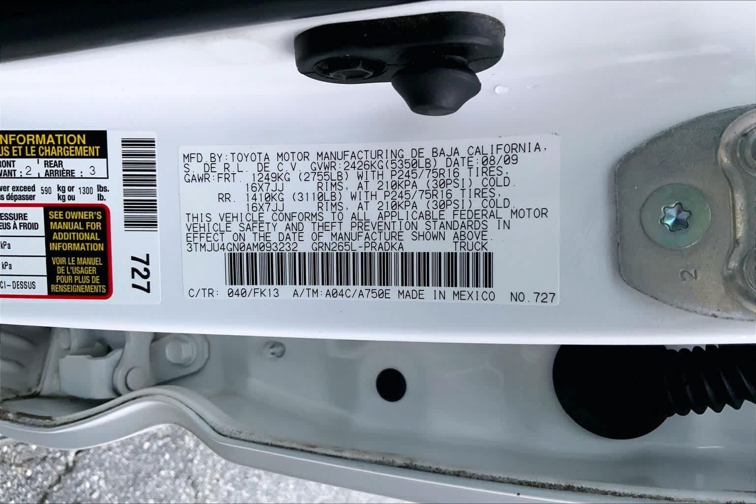 Used 2010 Toyota Tacoma PreRunner RWD image 27