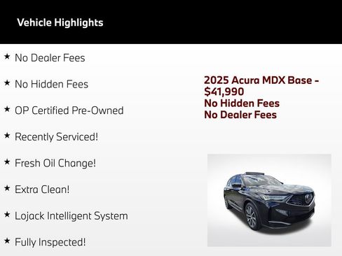 Used 2025 Acura MDX FWD w/ Technology Package image 2