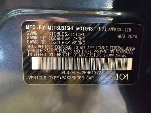Used 2024 Mitsubishi Mirage G4 ES FWD image 33