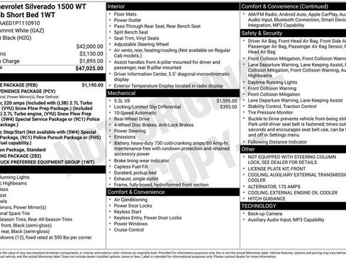 Used 2023 Chevrolet Silverado 1500 W/T w/ WT Value Package image 33