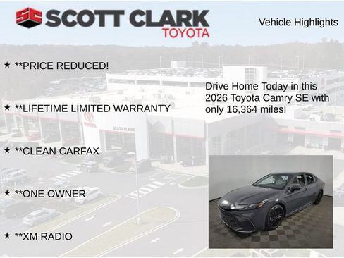 Used 2026 Toyota Camry SE FWD image 12