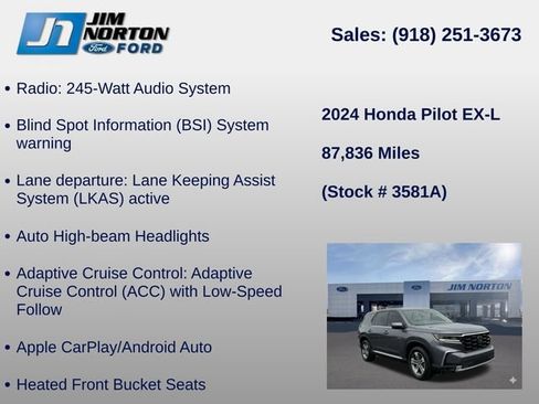 Used 2024 Honda Pilot EX-L image 11