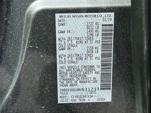 Used 2024 Nissan Frontier PRO-4X w/ Off-Road Protection Package image 31