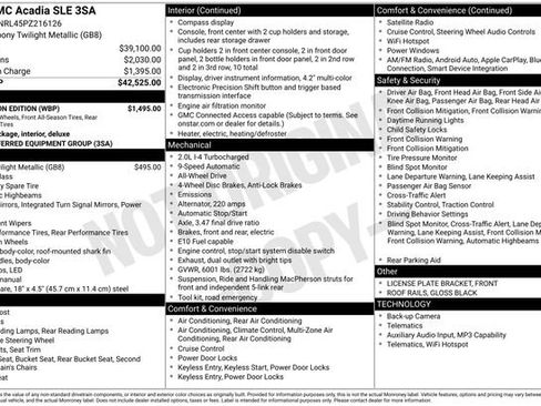 Used 2023 GMC Acadia SLE w/ Elevation Edition AWD/4WD image 3