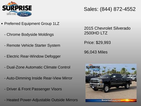 Used 2015 Chevrolet Silverado 2500 LTZ AWD/4WD image 12