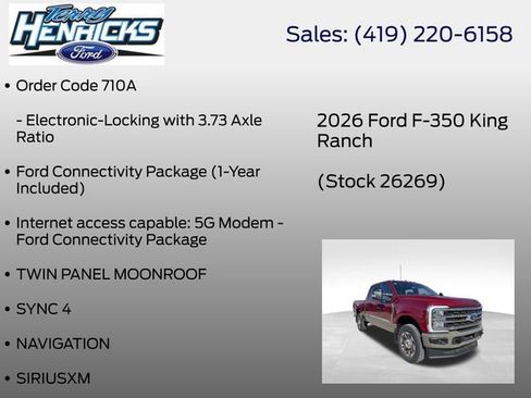 New 2026 Ford F350 King Ranch w/ FX4 Off-Road Package AWD/4WD image 23