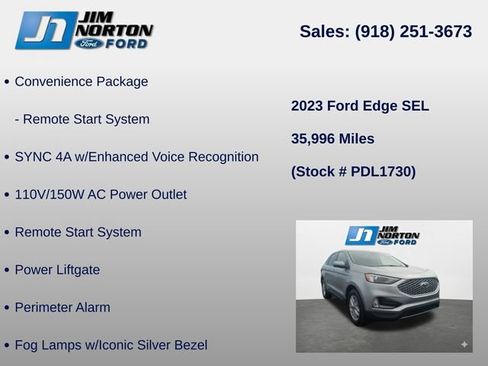 Used 2023 Ford Edge SEL w/ Convenience Package AWD/4WD image 14