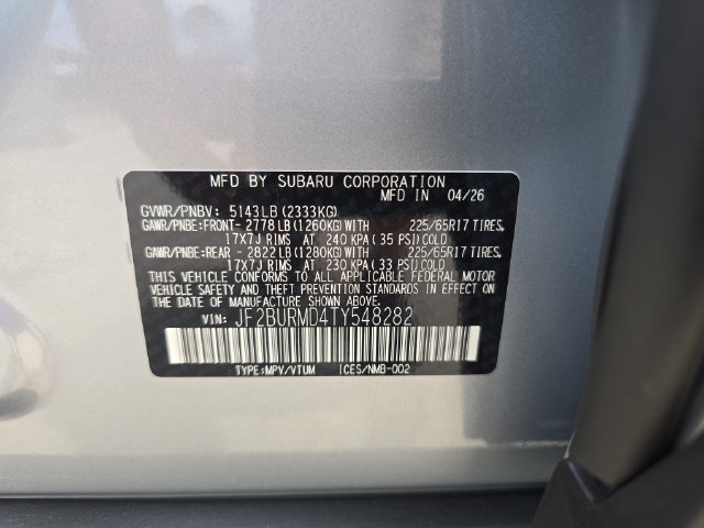 New 2026 Subaru Outback Wilderness AWD/4WD image 29