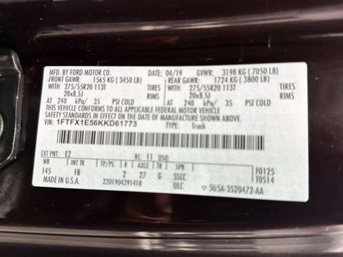 Used 2019 Ford F150 XLT w/ Equipment Group 302A Luxury image 34