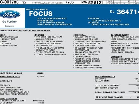 Used 2013 Ford Focus ST image 2