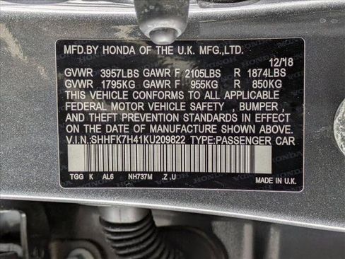 Used 2019 Honda Civic Sport image 24