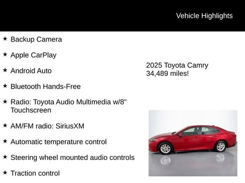 Used 2025 Toyota Camry LE image 5