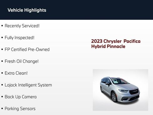 Used 2023 Chrysler Pacifica Pinnacle FWD image 2