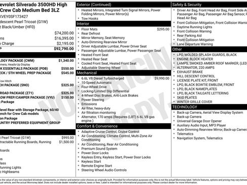 Used 2025 Chevrolet Silverado 3500 High Country w/ Technology Package image 38