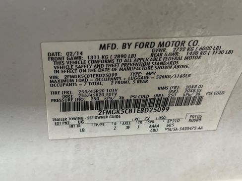 Used 2014 Ford Flex SEL w/ Equipment Group 202A FWD image 27