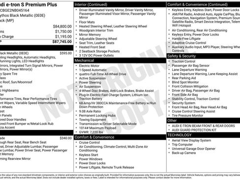 Used 2022 Audi e-tron S Premium Plus image 67