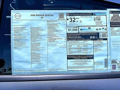 New 2026 Nissan Sentra SR w/ SR Premium Package FWD image 13