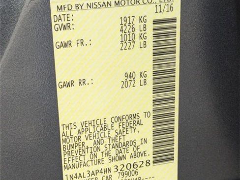 Used 2017 Nissan Altima 2.5 S w/ Power Driver Seat Package image 35