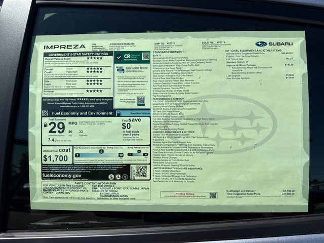 New 2026 Subaru Impreza RS AWD/4WD image 32
