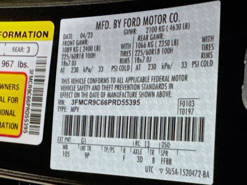 Used 2023 Ford Bronco Sport Outer Banks w/ Tech Package AWD/4WD image 32