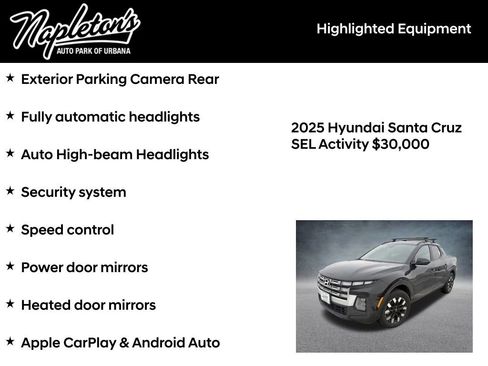 Used 2025 Hyundai Santa Cruz SEL image 8