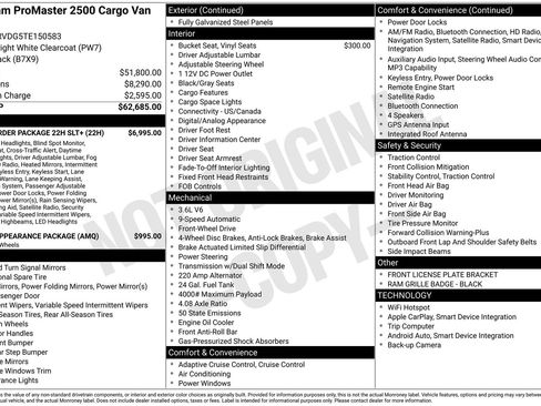 New 2026 RAM ProMaster 2500 w/ Quick Order Package 22H SLT+ image 34