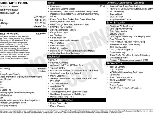 Used 2020 Hyundai Santa Fe SEL w/ Convenience Package AWD/4WD image 36