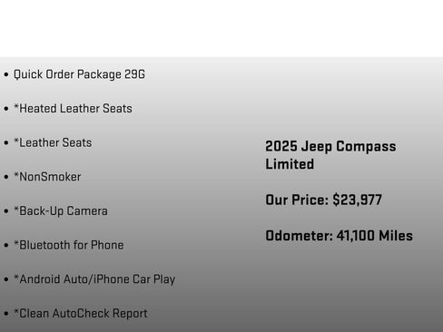 Used 2025 Jeep Compass Limited AWD/4WD image 6