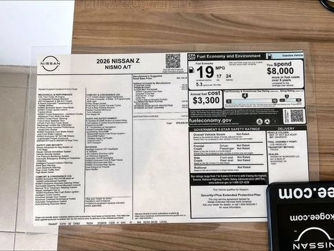 New 2026 Nissan Z NISMO w/ Floor Mat Package RWD image 20