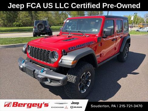 Certified 2025 Jeep Wrangler Unlimited Rubicon 4xe w/ Convenience Group AWD/4WD image 1