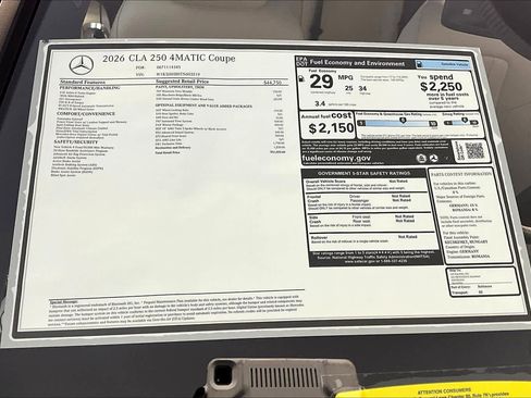 New 2026 Mercedes-Benz CLA 250 4MATIC image 18