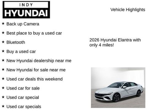 New 2026 Hyundai Elantra SE w/ Cargo Package FWD image 7