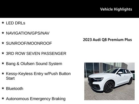 Used 2023 Audi Q8 Premium Plus w/ Premium Plus Package image 28