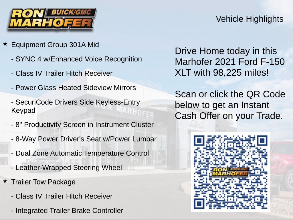 Used 2021 Ford F150 XLT w/ Equipment Group 301A Mid AWD/4WD image 15