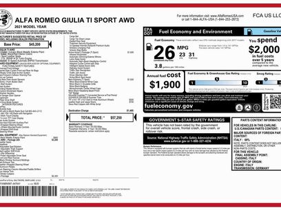 Used 2021 Alfa Romeo Giulia Ti Sport
